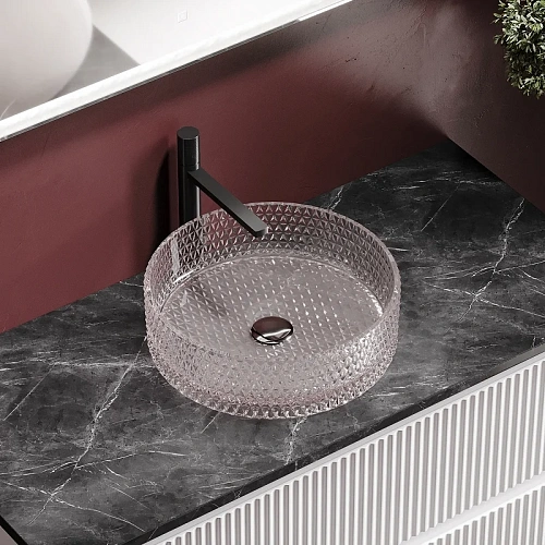 Раковина Ceramica Nova CRISTAL CN6061 Розовый накладная Раковина Ceramica Nova CRISTAL CN6061 Розовый накладная