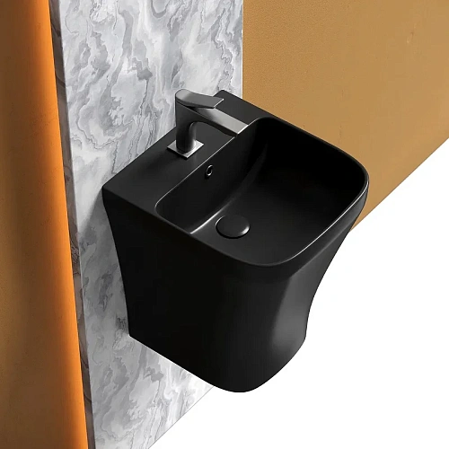 Раковина Ceramica Nova DION CN6067MB черный матовый моноблок Раковина Ceramica Nova DION CN6067MB черный матовый моноблок