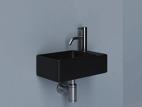 Раковина Ceramica Nova ELEMENT CN5045MB черный матовый подвесная Раковина Ceramica Nova ELEMENT CN5045MB черный матовый подвесная