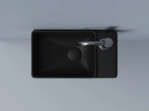 Раковина Ceramica Nova ELEMENT CN5045MB черный матовый подвесная Раковина Ceramica Nova ELEMENT CN5045MB черный матовый подвесная