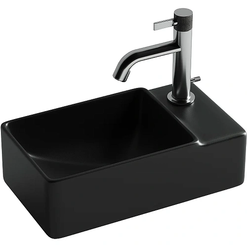 Раковина Ceramica Nova ELEMENT CN5045MB черный матовый подвесная Раковина Ceramica Nova ELEMENT CN5045MB черный матовый подвесная