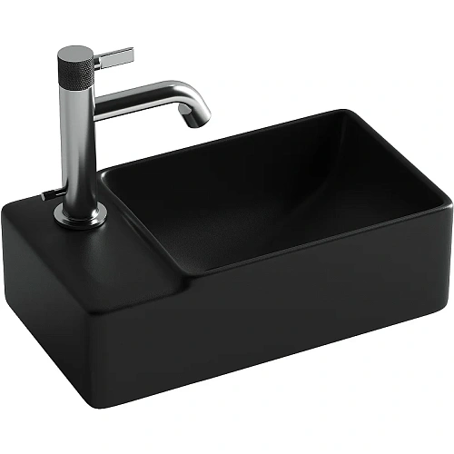 Раковина Ceramica Nova ELEMENT CN5046MB черный матовый подвесная Раковина Ceramica Nova ELEMENT CN5046MB черный матовый подвесная