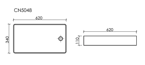 Раковина Ceramica Nova ELEMENT CN5048 белый накладная Раковина Ceramica Nova ELEMENT CN5048 белый накладная