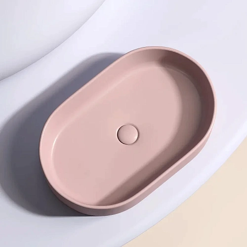 Раковина Ceramica Nova ELEMENT CN6048MP Розовый матовый накладная Раковина Ceramica Nova ELEMENT CN6048MP Розовый матовый накладная