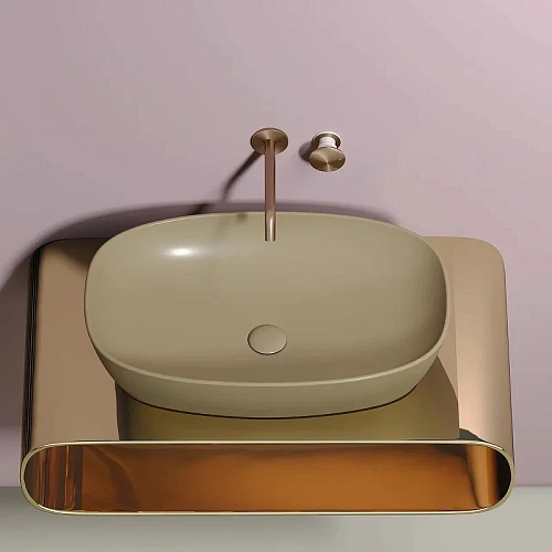 Раковина Ceramica Nova ELEMENT CN6049MC Капучино матовый накладная Раковина Ceramica Nova ELEMENT CN6049MC Капучино матовый накладная