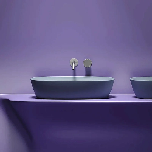 Раковина Ceramica Nova ELEMENT CN6049MHL серо-голубой матовый накладная Раковина Ceramica Nova ELEMENT CN6049MHL серо-голубой матовый накладная