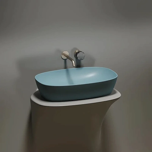 Раковина Ceramica Nova ELEMENT CN6049MLG Зеленый матовый накладная Раковина Ceramica Nova ELEMENT CN6049MLG Зеленый матовый накладная