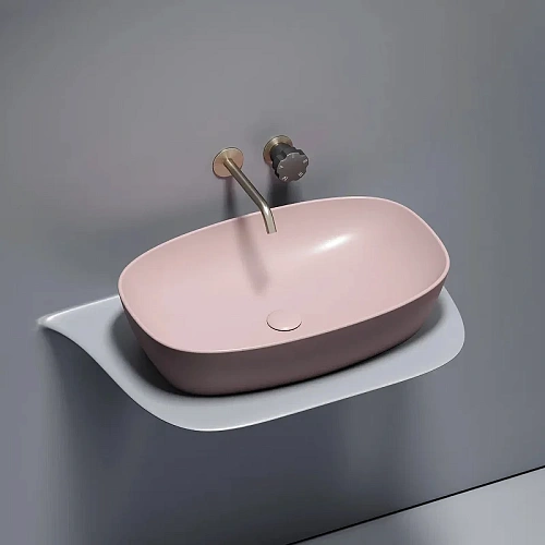 Раковина Ceramica Nova ELEMENT CN6049MP Розовый матовый накладная Раковина Ceramica Nova ELEMENT CN6049MP Розовый матовый накладная