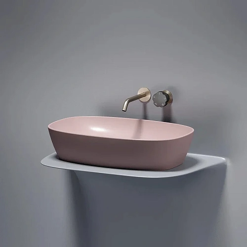 Раковина Ceramica Nova ELEMENT CN6049MP Розовый матовый накладная Раковина Ceramica Nova ELEMENT CN6049MP Розовый матовый накладная