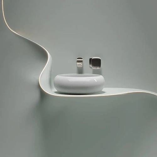 Раковина Ceramica Nova ELEMENT CN6050 белый накладная Раковина Ceramica Nova ELEMENT CN6050 белый накладная