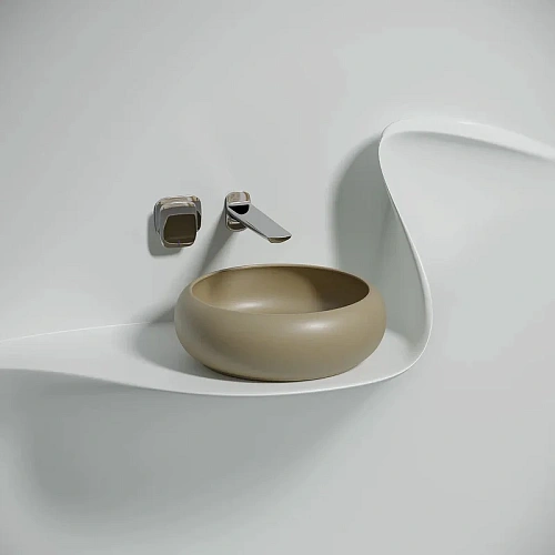 Раковина Ceramica Nova ELEMENT CN6050MC Капучино матовый накладная Раковина Ceramica Nova ELEMENT CN6050MC Капучино матовый накладная