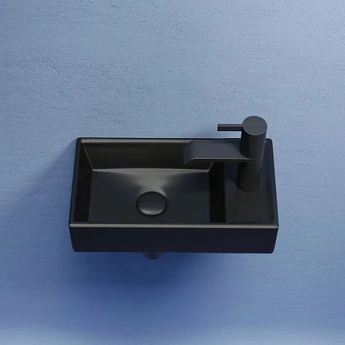 Раковина Ceramica Nova ELEMENT CN6051LMB черный матовый подвесная Раковина Ceramica Nova ELEMENT CN6051LMB черный матовый подвесная