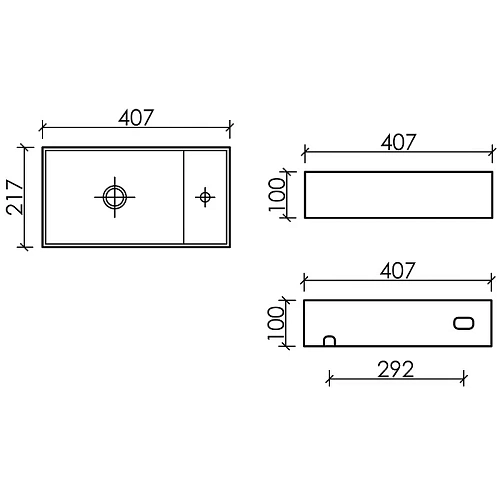 Раковина Ceramica Nova ELEMENT CN6051LMB черный матовый подвесная Раковина Ceramica Nova ELEMENT CN6051LMB черный матовый подвесная