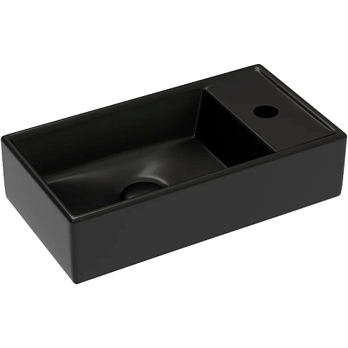 Раковина Ceramica Nova ELEMENT CN6051LMB черный матовый подвесная Раковина Ceramica Nova ELEMENT CN6051LMB черный матовый подвесная