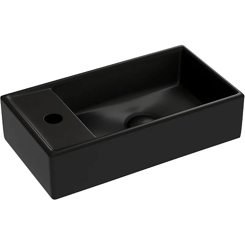 Раковина Ceramica Nova ELEMENT CN6051RMB черный матовый подвесная Раковина Ceramica Nova ELEMENT CN6051RMB черный матовый подвесная