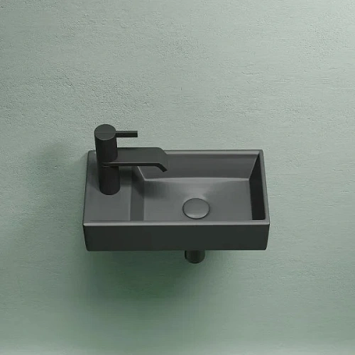 Раковина Ceramica Nova ELEMENT CN6051RMDH Темный Антрацит матовый подвесная Раковина Ceramica Nova ELEMENT CN6051RMDH Темный Антрацит матовый подвесная