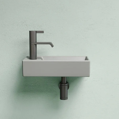 Раковина Ceramica Nova ELEMENT CN6051RMH Антрацит матовый подвесная Раковина Ceramica Nova ELEMENT CN6051RMH Антрацит матовый подвесная