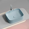 Раковина Ceramica Nova ELEMENT CN6052ML голубой матовый накладная Раковина Ceramica Nova ELEMENT CN6052ML голубой матовый накладная
