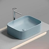 Раковина Ceramica Nova ELEMENT CN6052ML голубой матовый накладная Раковина Ceramica Nova ELEMENT CN6052ML голубой матовый накладная