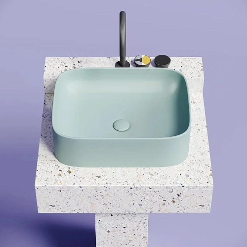 Раковина Ceramica Nova ELEMENT CN6052MLG Зеленый матовый накладная Раковина Ceramica Nova ELEMENT CN6052MLG Зеленый матовый накладная
