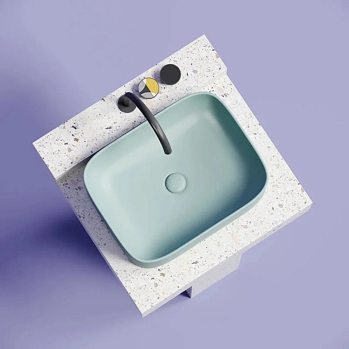Раковина Ceramica Nova ELEMENT CN6052MLG Зеленый матовый накладная Раковина Ceramica Nova ELEMENT CN6052MLG Зеленый матовый накладная