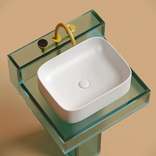 Раковина Ceramica Nova ELEMENT CN6052MW белый матовый накладная Раковина Ceramica Nova ELEMENT CN6052MW белый матовый накладная