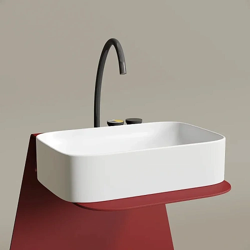 Раковина Ceramica Nova ELEMENT CN6053MW белый матовый накладная Раковина Ceramica Nova ELEMENT CN6053MW белый матовый накладная