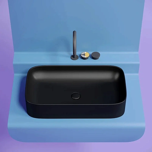 Раковина Ceramica Nova ELEMENT CN6054MB черный матовый накладная Раковина Ceramica Nova ELEMENT CN6054MB черный матовый накладная