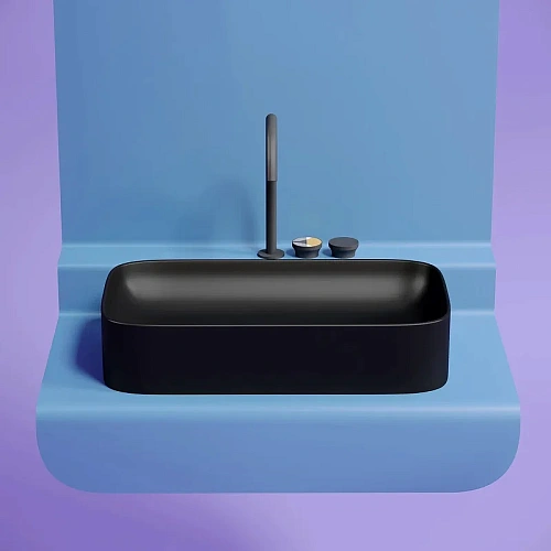 Раковина Ceramica Nova ELEMENT CN6054MB черный матовый накладная Раковина Ceramica Nova ELEMENT CN6054MB черный матовый накладная