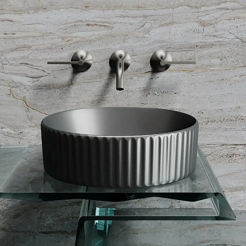 Раковина Ceramica Nova ELEMENT CN6057MDH Темный Антрацит матовый накладная Раковина Ceramica Nova ELEMENT CN6057MDH Темный Антрацит матовый накладная