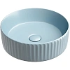 Раковина Ceramica Nova ELEMENT CN6057ML голубой матовый накладная Раковина Ceramica Nova ELEMENT CN6057ML голубой матовый накладная