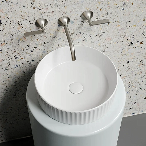 Раковина Ceramica Nova ELEMENT CN6057MW белый матовый накладная Раковина Ceramica Nova ELEMENT CN6057MW белый матовый накладная
