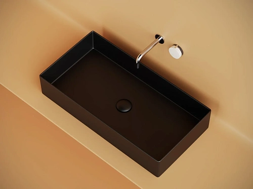 Раковина Ceramica Nova ELEMENT CN6071MB черный матовый накладная Раковина Ceramica Nova ELEMENT CN6071MB черный матовый накладная