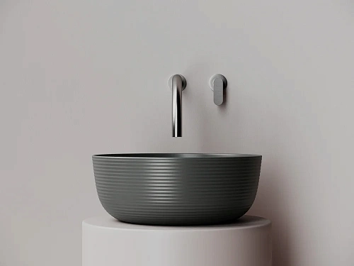 Раковина Ceramica Nova ELEMENT CN6073MDH Темный антрацит матовый накладная Раковина Ceramica Nova ELEMENT CN6073MDH Темный антрацит матовый накладная