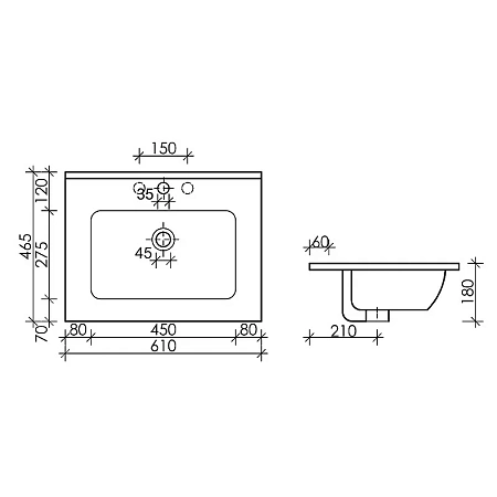 Раковина Ceramica Nova Element CN7001MB черный матовый Раковина Ceramica Nova Element CN7001MB черный матовый