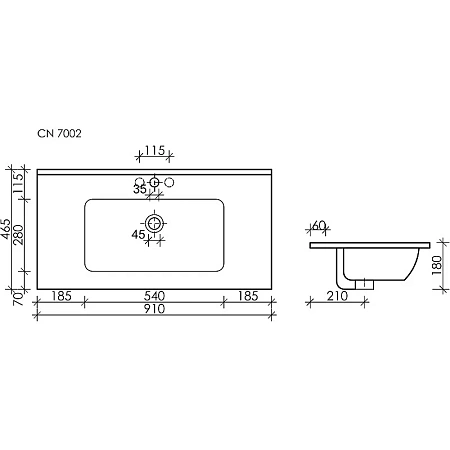 Раковина Ceramica Nova Element CN7002 белый Раковина Ceramica Nova Element CN7002 белый