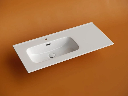 Раковина Ceramica Nova Element CN7003L мебельная чаша слева с отверстием под смеситель 1010x465x180 мм белый Раковина Ceramica Nova Element CN7003L мебельная чаша слева с отверстием под смеситель 1010x465x180 мм белый