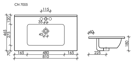 Раковина Ceramica Nova Element CN7005MB черный матовый Раковина Ceramica Nova Element CN7005MB черный матовый