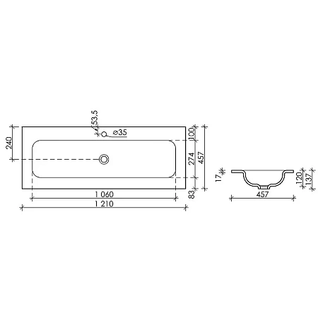 Раковина Ceramica Nova Element CN7017 белый Раковина Ceramica Nova Element CN7017 белый