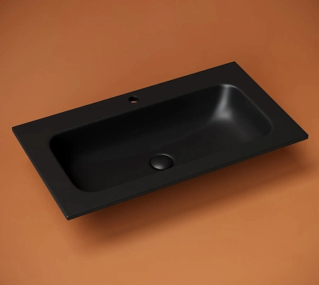 Раковина Ceramica Nova Grace CN7012MB накладная c отверстием под смеситель, 810x457x137мм, черный матовый Раковина Ceramica Nova Grace CN7012MB накладная c отверстием под смеситель, 810x457x137мм, черный матовый