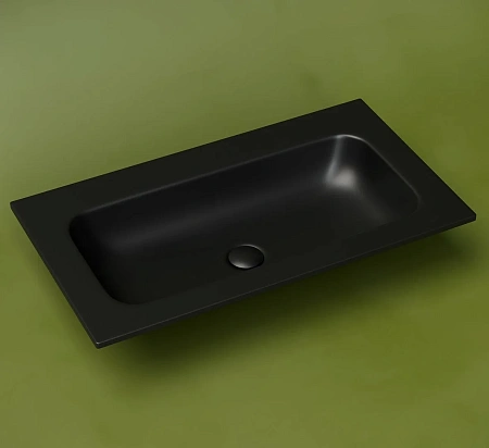 Раковина Ceramica Nova Grace CN7012MBwx накладная без отверстия под смеситель, 810x457x137мм, черный матовый Раковина Ceramica Nova Grace CN7012MBwx накладная без отверстия под смеситель, 810x457x137мм, черный матовый