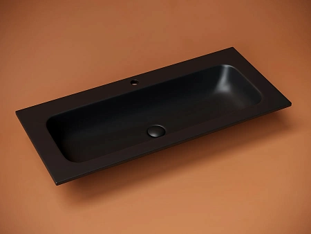 Раковина Ceramica Nova Grace CN7013MB накладная с отверстием под смеситель, 1010x457x137 мм, черный матовый Раковина Ceramica Nova Grace CN7013MB накладная с отверстием под смеситель, 1010x457x137 мм, черный матовый