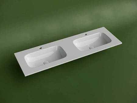 Раковина Ceramica Nova Grace CN7022 мебельная 1410x457x137 с двумя чашами и отверстиями под смеситель белый Раковина Ceramica Nova Grace CN7022 мебельная 1410x457x137 с двумя чашами и отверстиями под смеситель белый