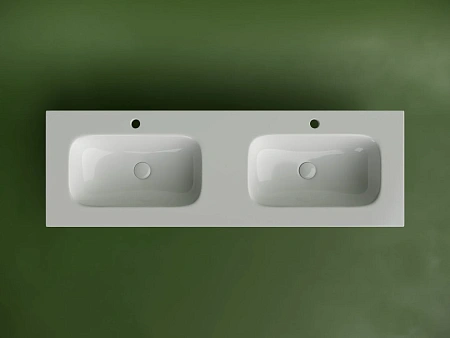 Раковина Ceramica Nova Grace CN7022 мебельная 1410x457x137 с двумя чашами и отверстиями под смеситель белый Раковина Ceramica Nova Grace CN7022 мебельная 1410x457x137 с двумя чашами и отверстиями под смеситель белый