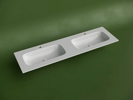 Раковина Ceramica Nova Grace CN7023 мебельная 1610x457x137 с двумя чашами и отверстиями под смеситель белый Раковина Ceramica Nova Grace CN7023 мебельная 1610x457x137 с двумя чашами и отверстиями под смеситель белый