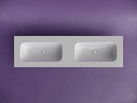 Раковина Ceramica Nova Grace CN7023wx мебельная 1610x457x137 с двумя чашами без отверстий под смеситель белый Раковина Ceramica Nova Grace CN7023wx мебельная 1610x457x137 с двумя чашами без отверстий под смеситель белый