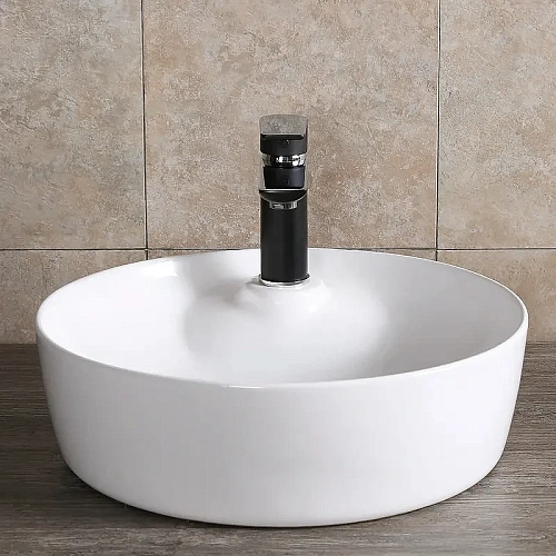 Раковина Ceruttispa CR0090 440х440х130 накладная, белая, круглая, с отверстием под смеситель Раковина Ceruttispa CR0090 440х440х130 накладная, белая, круглая, с отверстием под смеситель