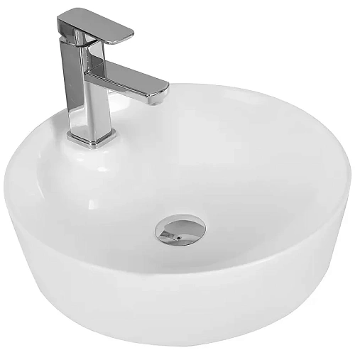 Раковина Ceruttispa CR0090 440х440х130 накладная, белая, круглая, с отверстием под смеситель Раковина Ceruttispa CR0090 440х440х130 накладная, белая, круглая, с отверстием под смеситель