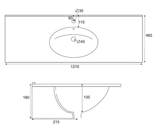 Раковина CEZARES 50163 Раковина CEZARES 50163