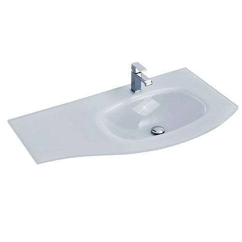 Раковина CEZARES 82408 правосторонняя Extra Bianco 1040x530 стекло Раковина CEZARES 82408 правосторонняя Extra Bianco 1040x530 стекло